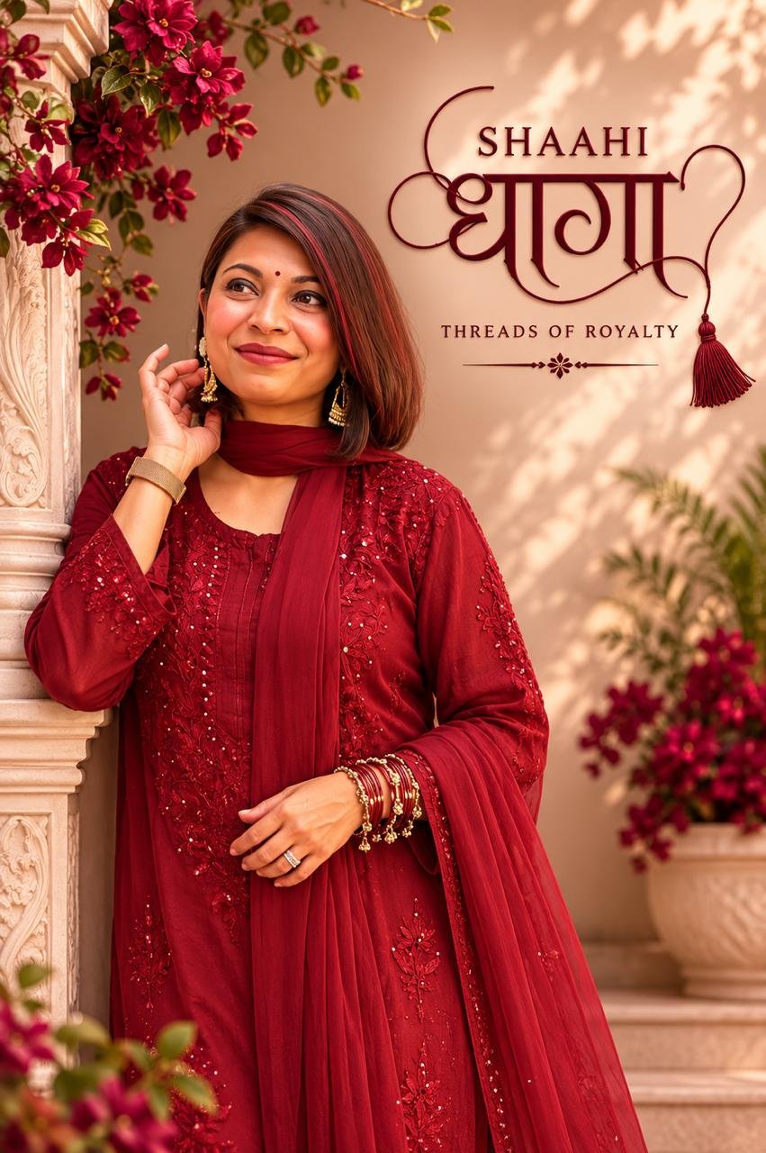 Shaahi Dhaaga Indian ethnic wear in a rich, elegant colour